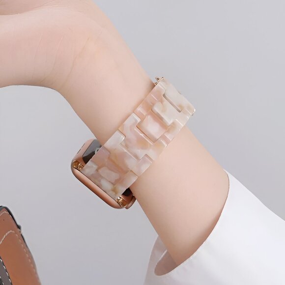 NEW Resin Marble Strap Band for Apple Watch - Picture 3 of 5